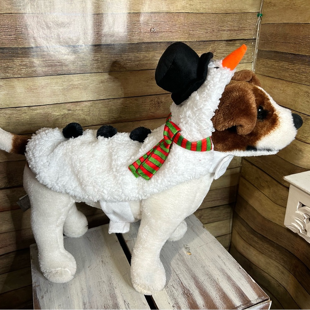 Dog Christmas Snowman Jacket Pet Clothing Size Small NWT